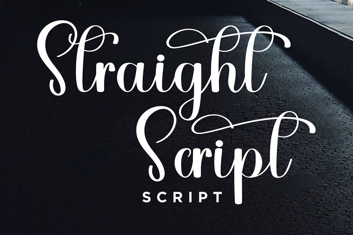 Straight Script, a Handwritten Font by InermediaSTUDIO (Photo 1 of 8)