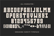 Dreaming Varsity - Condensed Slab, a Slab Serif Font by Pian45 Studio (Thumbnail 15 of 16)