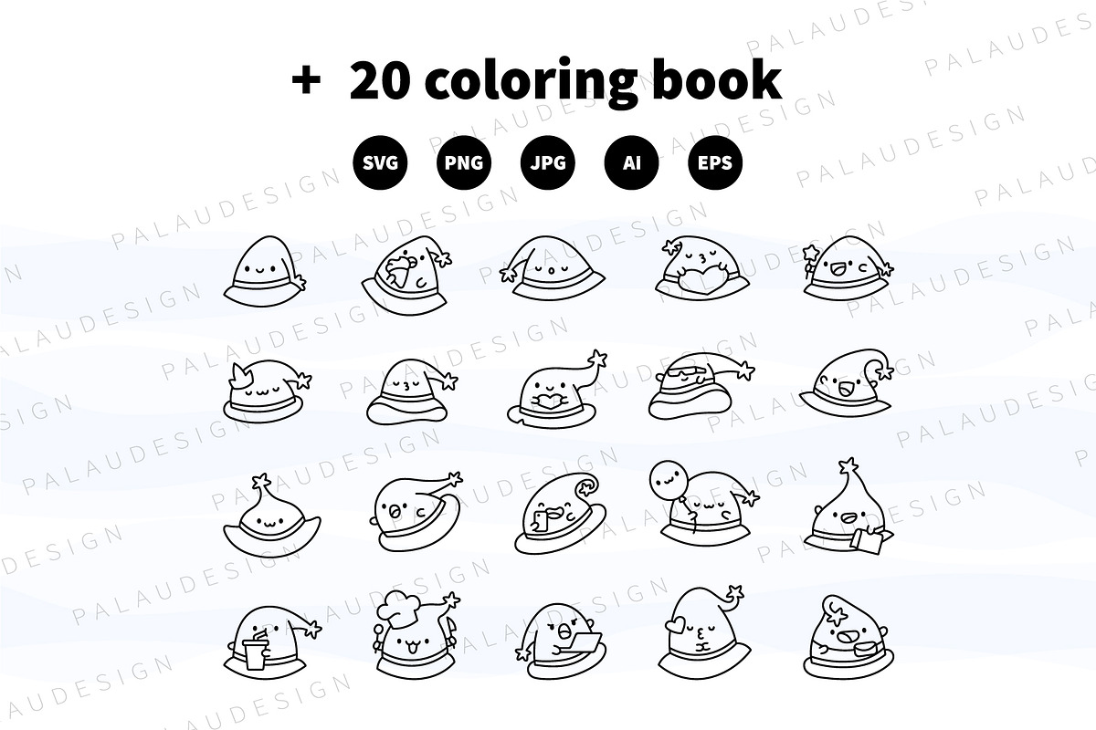 Wizard Hat Characters, a Seasonal Illustration by Palau (Photo 8 of 9)