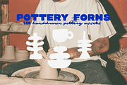 140 Hand Drawn Pottery Forms, an Object Illustration by VisualGrid (Thumbnail 1 of 6)