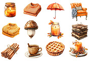 Autumn Aesthetic Elements Clipart, an Illustration by Designworld (Thumbnail 3 of 9)