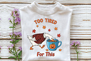 Too Tired for This Funny Goose PNG, an Illustration by CraftArtStudio (Thumbnail 2 of 4)