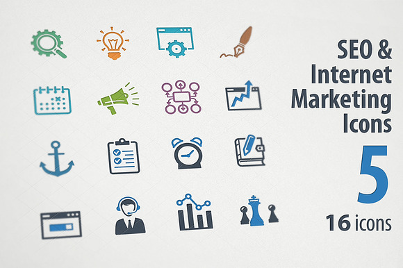 Seo Internet Marketing Icons 5