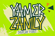 Yamer Zanily Font, a Handwritten Font by Mabhal Studio (Thumbnail 1 of 10)