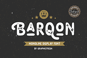 Barqon | Display Monoline Font, a Sans Serif Font by Graphicfresh (Thumbnail 1 of 13)