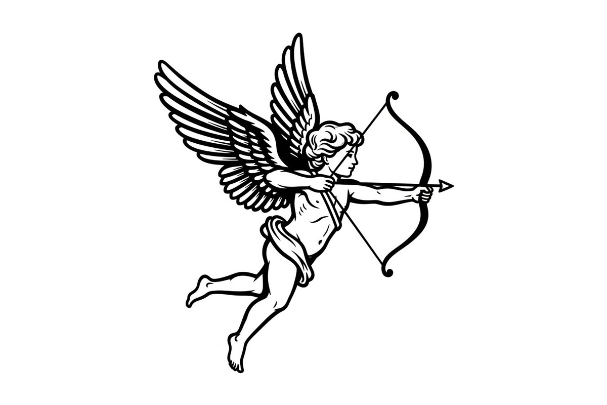 Cupid Angel Valentine Vector Bundle, an Illustration by jahid234 (Photo 13 of 47)