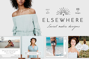 Elsewhere Vintage Social Media Pack