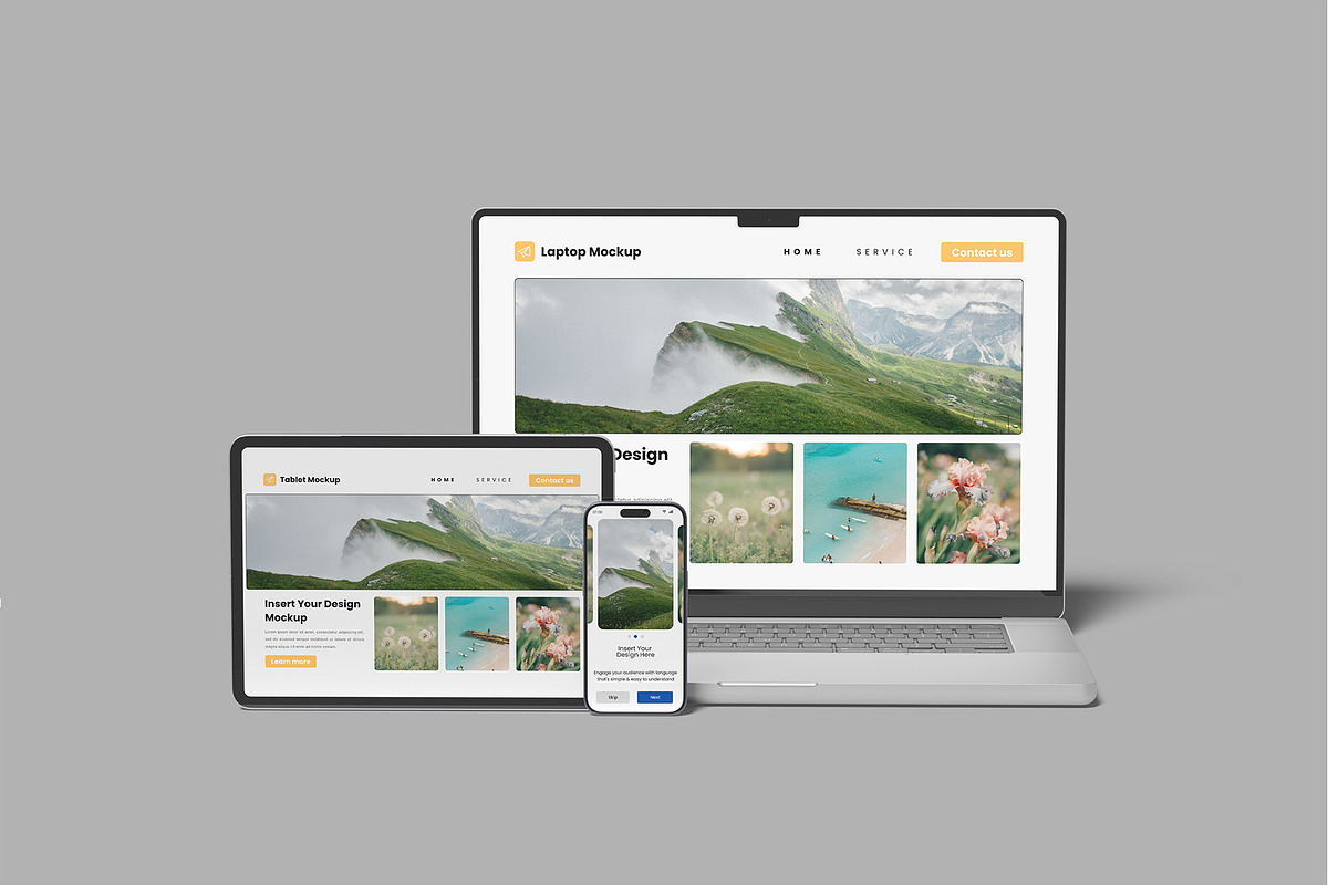 Realistic Multi Device Mockup, a Device Mockup by rizalamora (Photo 11 of 11)