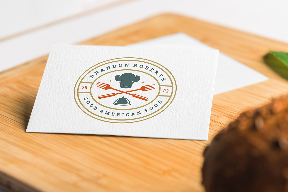 36 Restaurant Logos and Badges, a Branding & Logo Template by Vasya Kobelev (Photo 11 of 12)