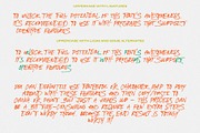 Fashion Experiment // Funky Font, a Handwritten Font by PeachCreme (Thumbnail 8 of 14)