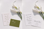 Floral Invitation & RSVP Set Mockup, an Advertising Mockup by Serenefeeling (Thumbnail 2 of 7)