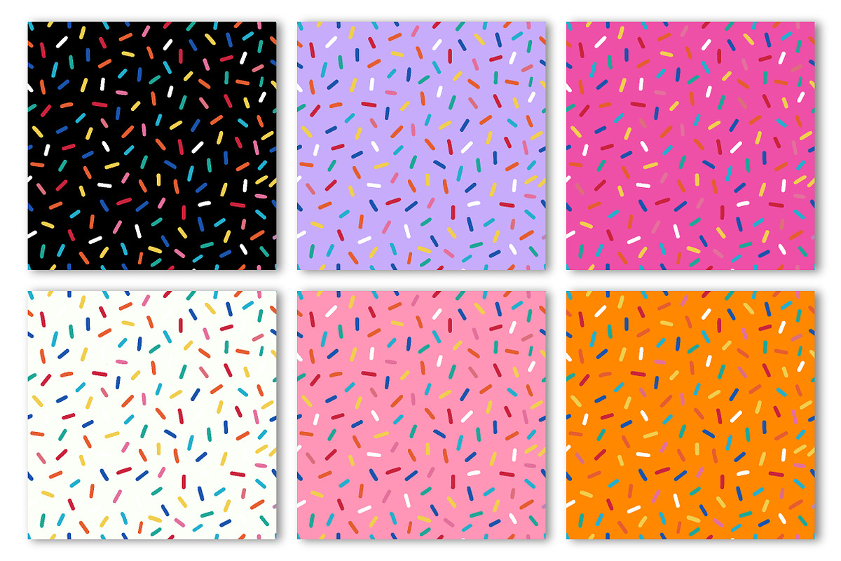 Sprinkle Seamless Pattern Bundle, a Texture Illustration by Dream Creation (Photo 4 of 5)