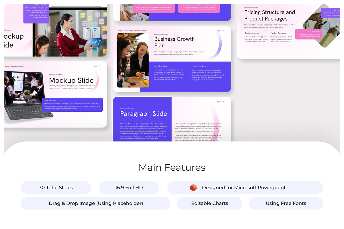 Digital Startup PowerPoint Template, a Presentation Template by Premast (Photo 2 of 4)