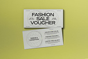 Gray Minimalism Fashion Sale Voucher, a Card Template by graphicook (Thumbnail 1 of 3)