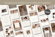 Wedding Photographer Instagram Posts, a Social Media Template by Wonderlik Webdesign (Thumbnail 1 of 11)