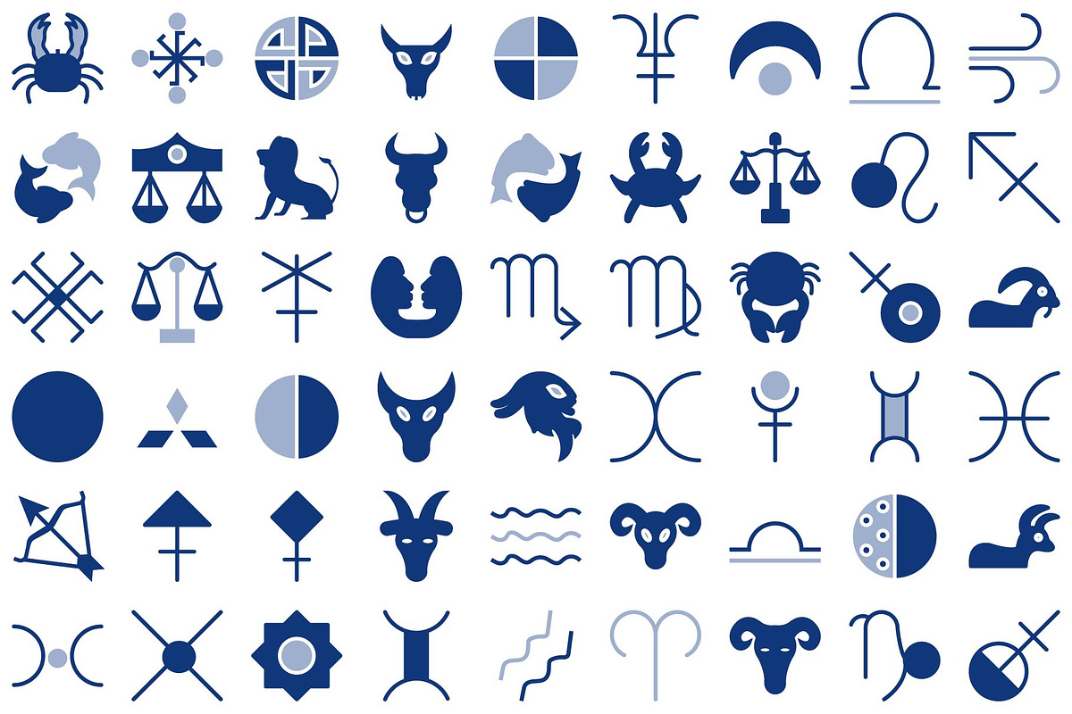 Mystical Symbols Astrology Icons set, an Icon by Vector Portal (Photo 3 of 9)