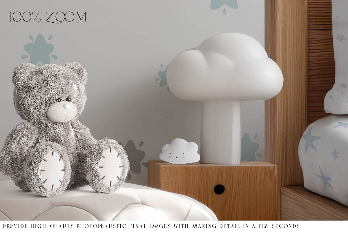 Toddler's Bedding & Wall Mockups, a Mockup by mock-ups (Photo 14 of 30)