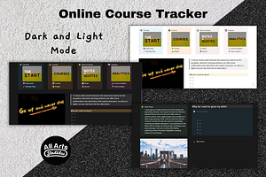 Notion Online Course Tracker