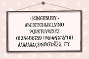 Kingsbury, a darling serif caps font, a Serif Font by Rachel White Art (Thumbnail 2 of 12)