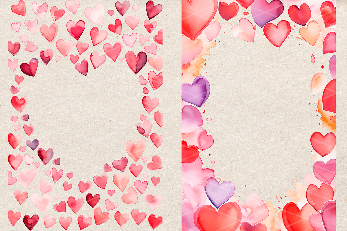 Valentine's day clipart and frames, an Illustration by VeronikaArt (Photo 5 of 7)