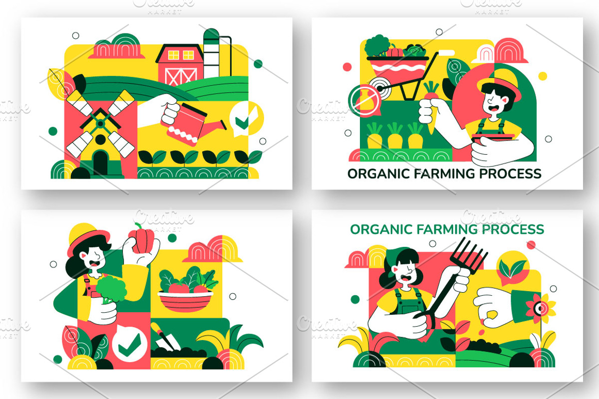 10 Organic Farming Process, an Illustration by denayunebgt (Photo 2 of 4)