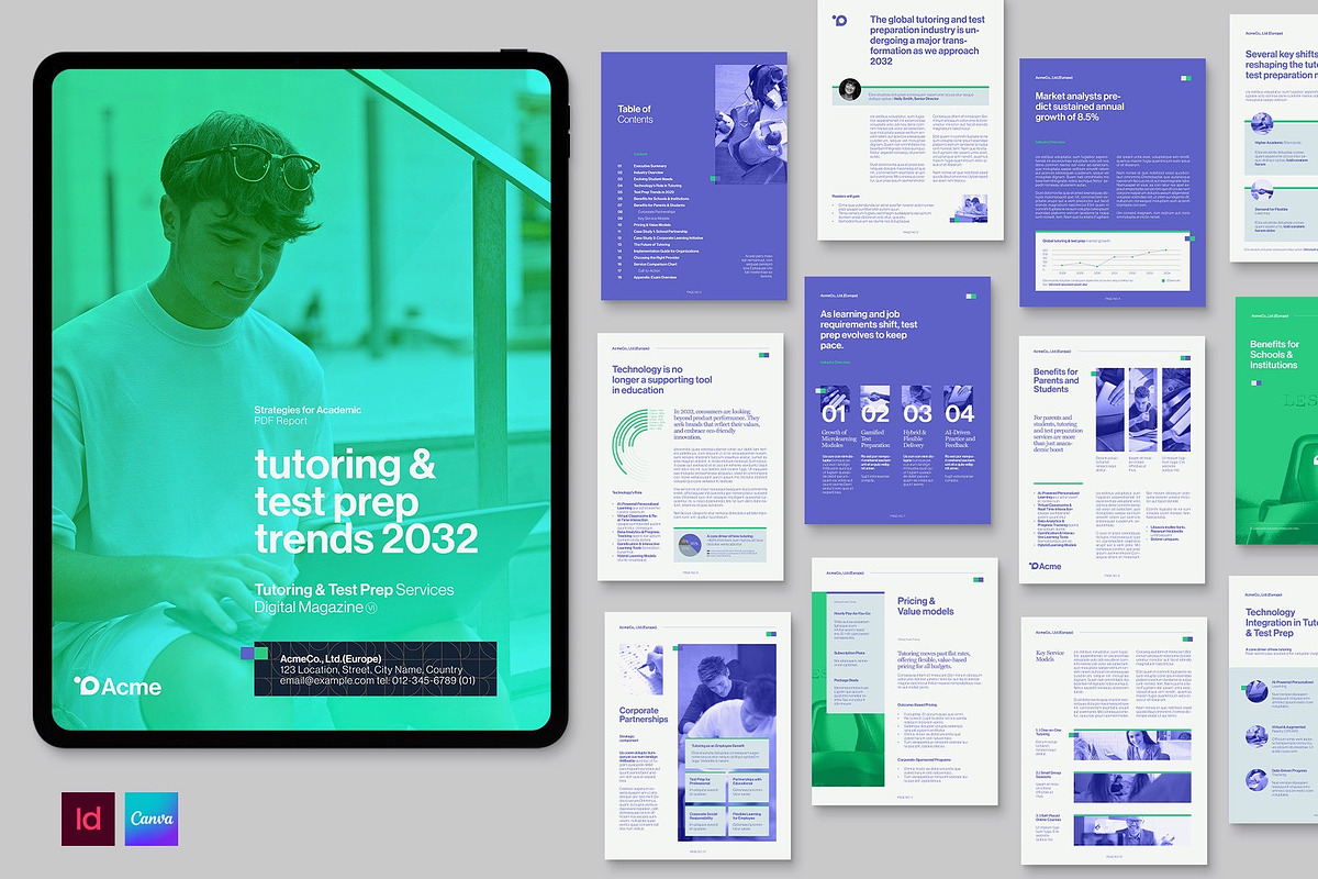 Modern Education Brochure Template, a Brochure Template by BrandPacks (Photo 1 of 6)