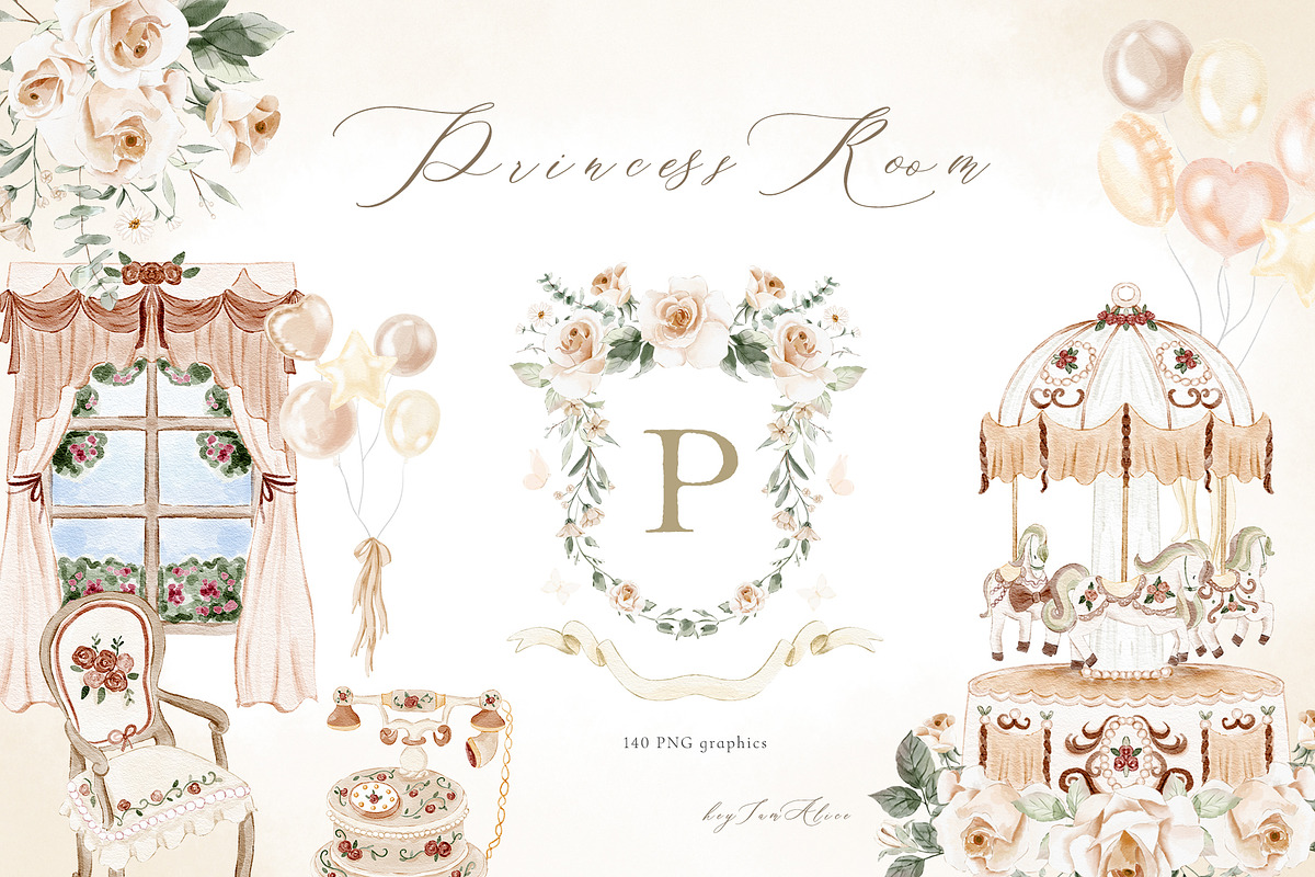 Princess Room Neutral, an Illustration by heyiamalice (Photo 1 of 10)