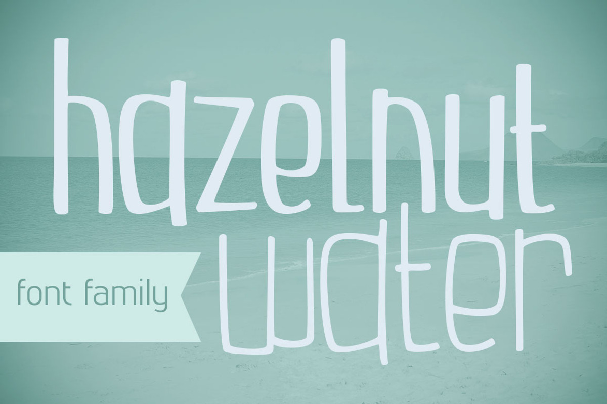 Hazelnut Water Font Family, a Font by Brittney Murphy Design (Photo 1 of 3)