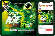Futuristic Space Flyer, a Flyer Template by regalDRAW (Thumbnail 1 of 3)
