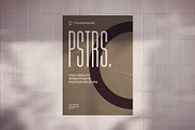 50 poster mockup bundle glued paper, an Advertising Mockup by FoundImages (Thumbnail 8 of 55)
