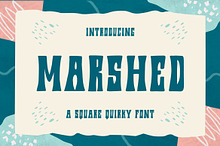 Marshed - A Square Quirky Font