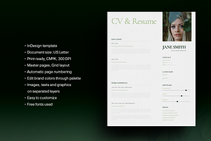 CV And Resume Layout