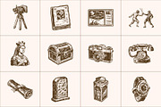 Vintage History Art Illustration Set, an Education Illustration by Prosymbols (Thumbnail 8 of 8)
