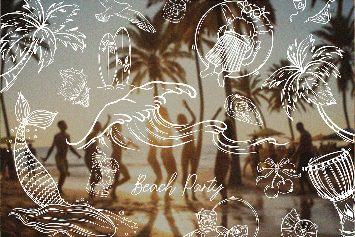 Beach Party SVG Bundle, an Icon by ollalya (Photo 10 of 10)