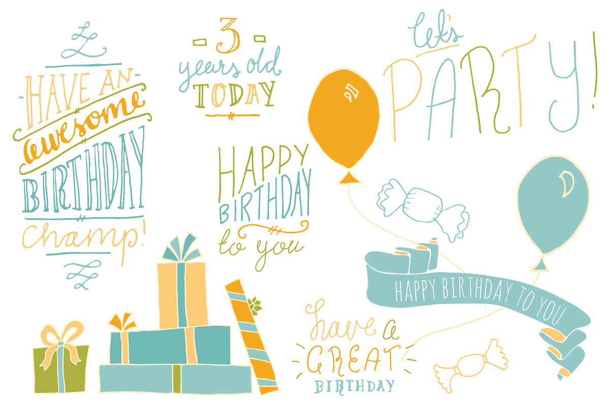 Birthday Photoshop Overlays preview 6