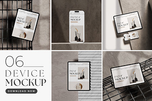 Vintage Device Mockup: iPhone & iPad