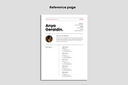Resume Template / CV, a Resume Template by Occy Design (Thumbnail 4 of 5)