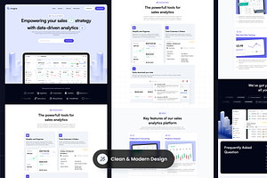 Sales Analytics Landing Page