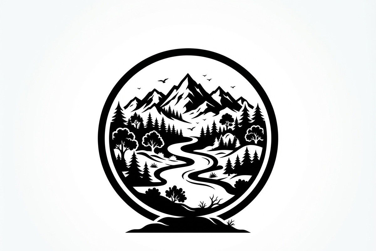 60 Eco Globe Landscape Silhouette, a Technology Illustration by Amazin_art (Photo 11 of 44)