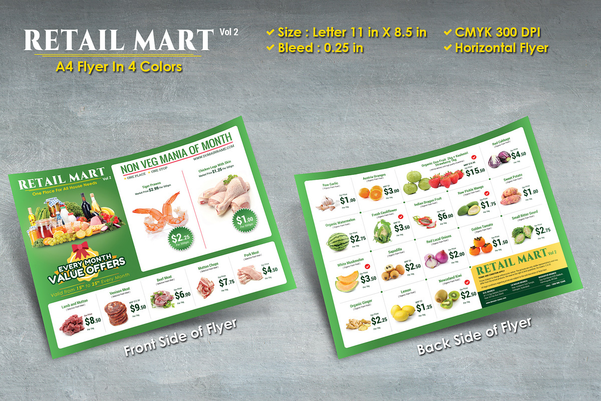 Retail Mart Flyer Vol 2, a Flyer Template by Sainath Chillapuram (Photo 2 of 4)