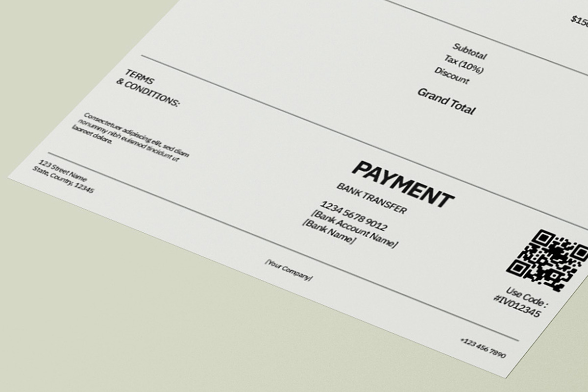 Invoice Template - Minstue preview 2