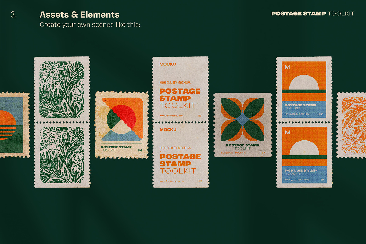 Postage Stamp Toolkit, a Packaging Mockup by Mocku (Photo 19 of 22)
