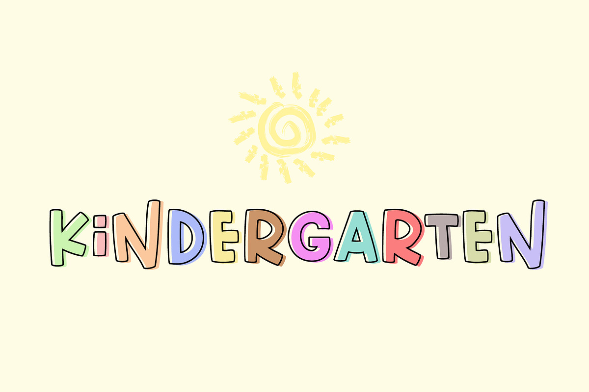 The Spring - Cute Solid Outline Font, a Sans Serif Font by Airotype (Photo 2 of 8)