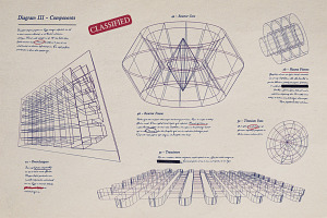 Vintage Blueprint Set