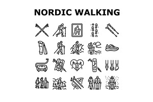 nordic walking exercise outdoor, a Sport Illustration by pikepicture