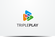 Triple Play Colorful Symbol Logo, a Branding & Logo Template by yopie (Thumbnail 1 of 3)