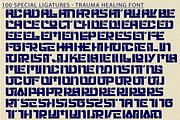 TRAUMA HEALING - FUTURISTIC FONT, a Sans Serif Font by 177Studio (Thumbnail 7 of 8)