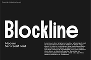 Blockline, a Sans Serif Font by Muksal Creative (Thumbnail 1 of 10)
