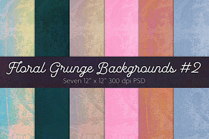 Floral Grunge Backgrounds #2