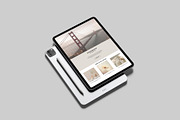 iPad Pro Mockup, an iPad Mockup by Graphiculon (Thumbnail 10 of 11)